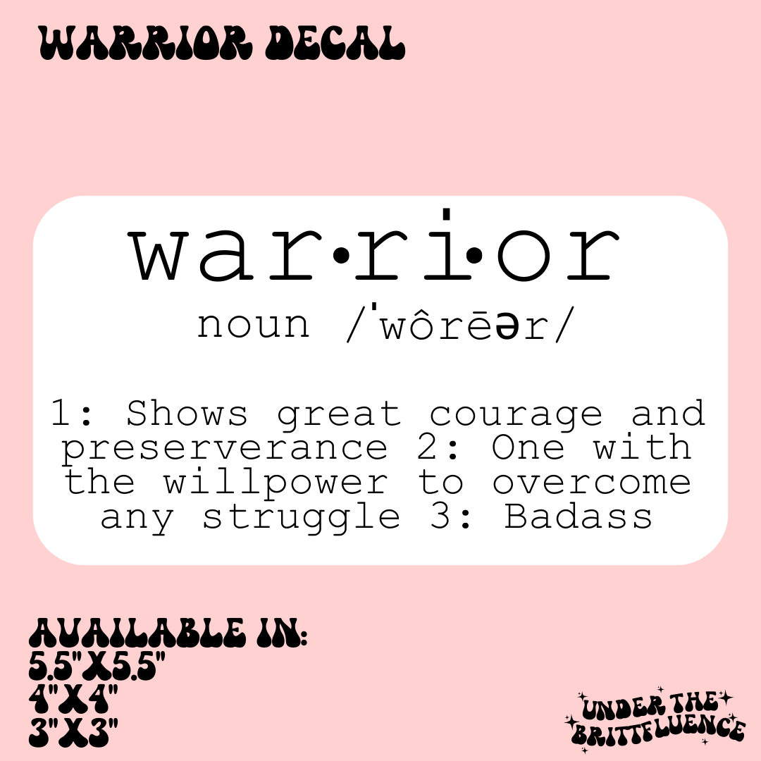 Warrior Decal