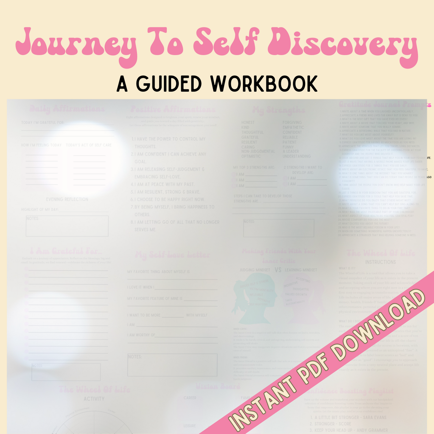 Journey To Self Discovery | A Guided Workbook